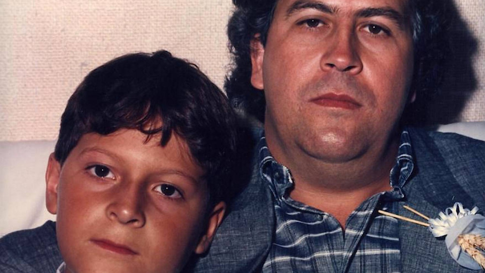 Pablo Escobar mit seinem Sohn Sebastián Marroquín