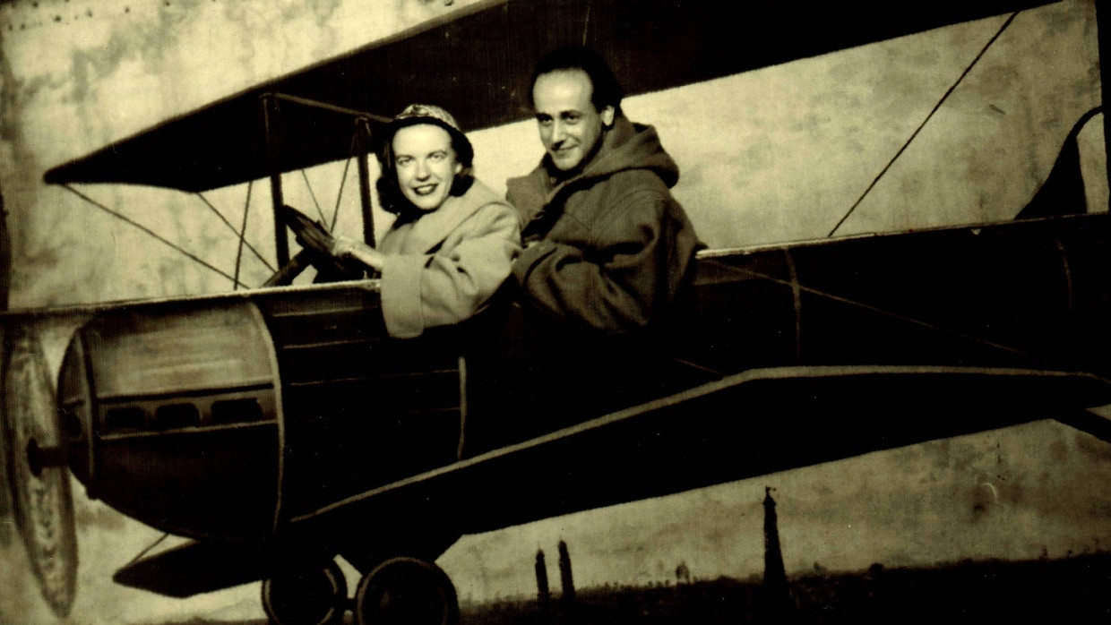 Paul Celan und Ingeborg Bachmann in einer Wiener Fotobude