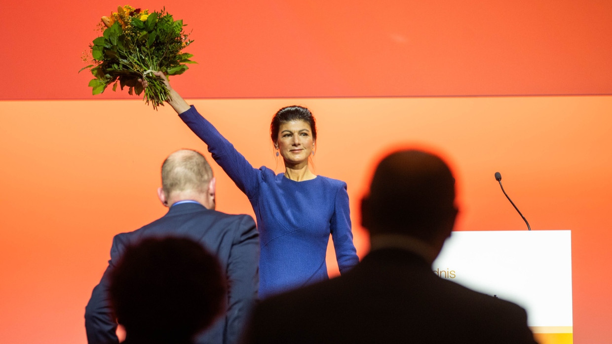 Geht es weiter aufwärts? Sahra Wagenknecht auf dem BSW-Parteitag in Bonn