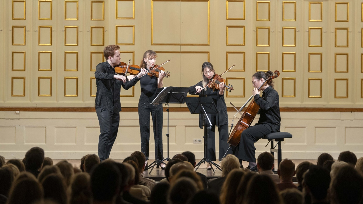 Das Leonkoro Quartett im Großen Saal des Mozarteums Salzburg