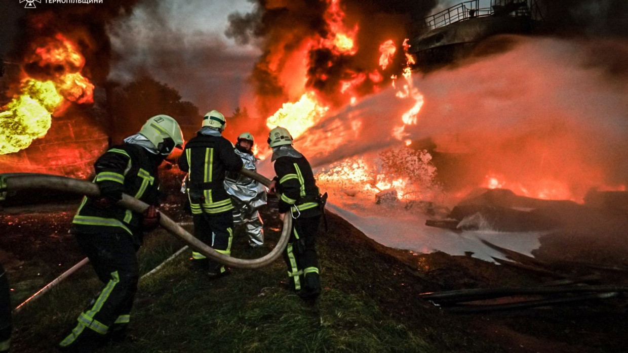 Feuer in Ternopil: Nach einer Welle russischer Drohnenangriffe haben die Menschen in der westlichen Großstadt weiterhin mit den Folgen zu kämpfen.