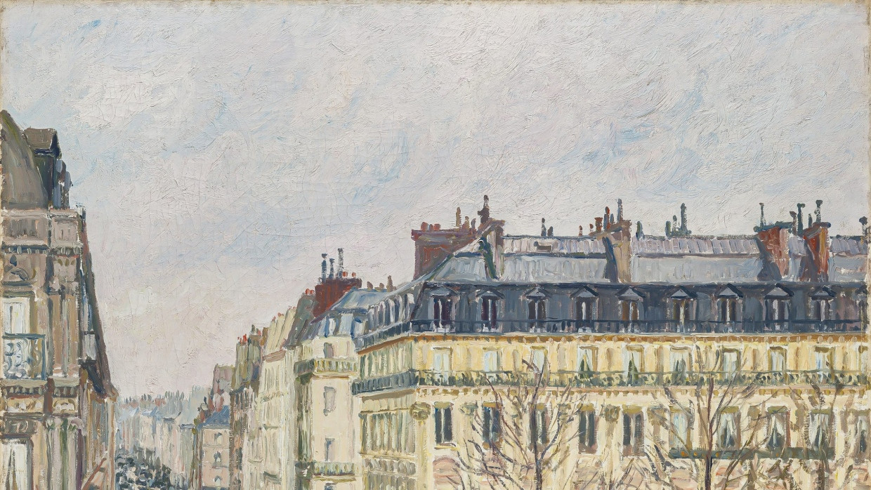 Regennasser Stein des Anstosses: Camille Pissaros „Rue Saint-Honoré, Après-midi, Effet de Pluie“ aus dem Jahr 1897