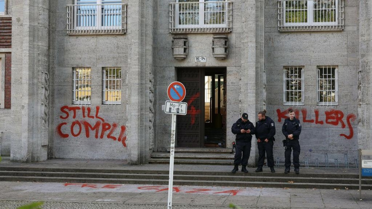 Universitäten sind häufig Schauplatz politischer Kundgebungen, wie hier im Oktober an der Freien Universität Berlin.