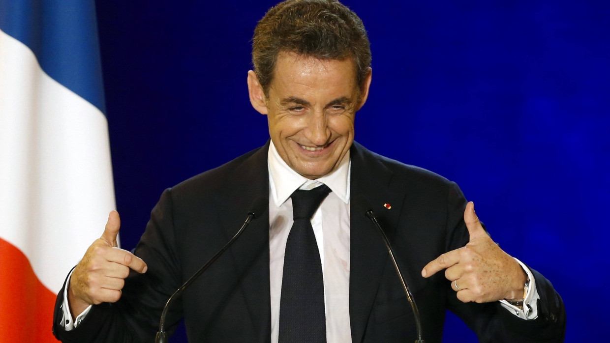 Da ist er wieder: der frühere französische Staatspräsident Nicolas Sarkozy