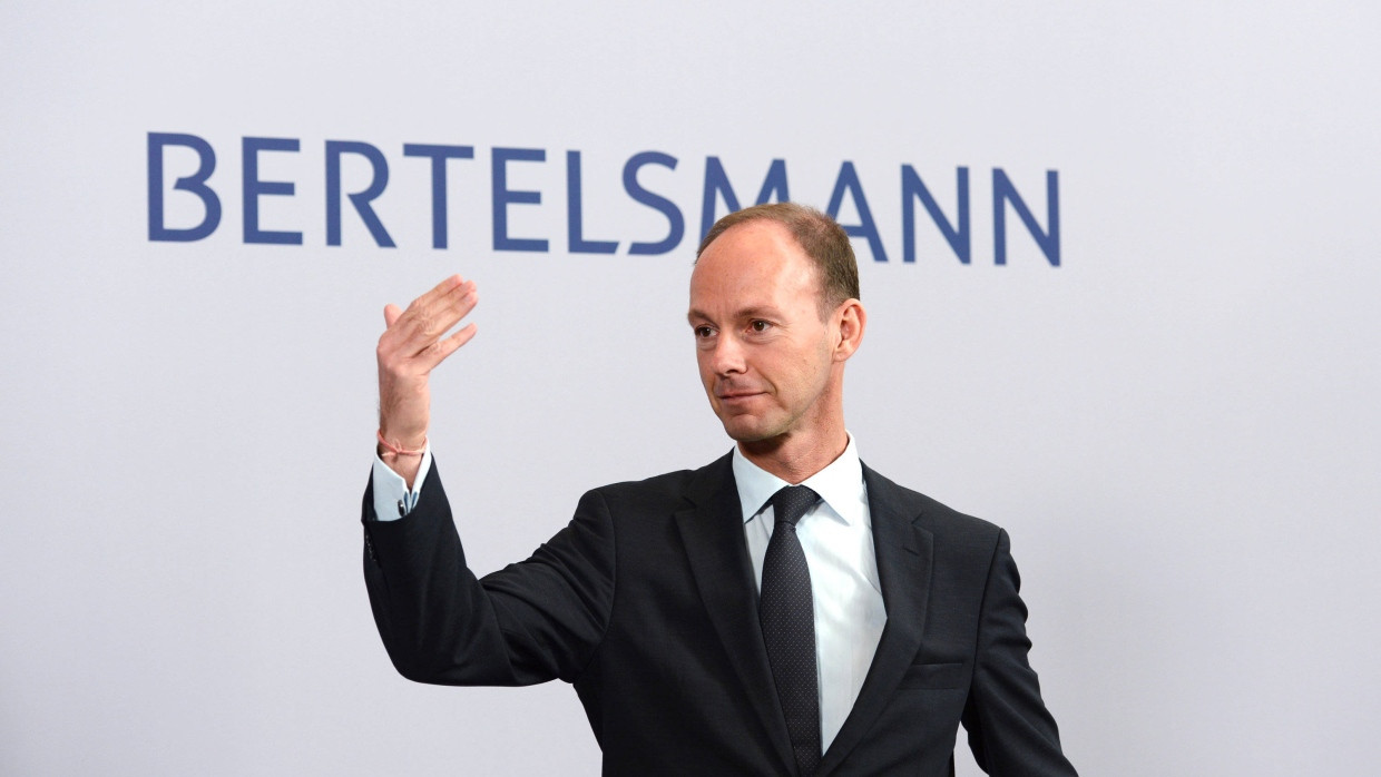 Der Vorstandsvorsitzende Thomas Rabe vor Beginn der Jahresbilanzpressekonferenz