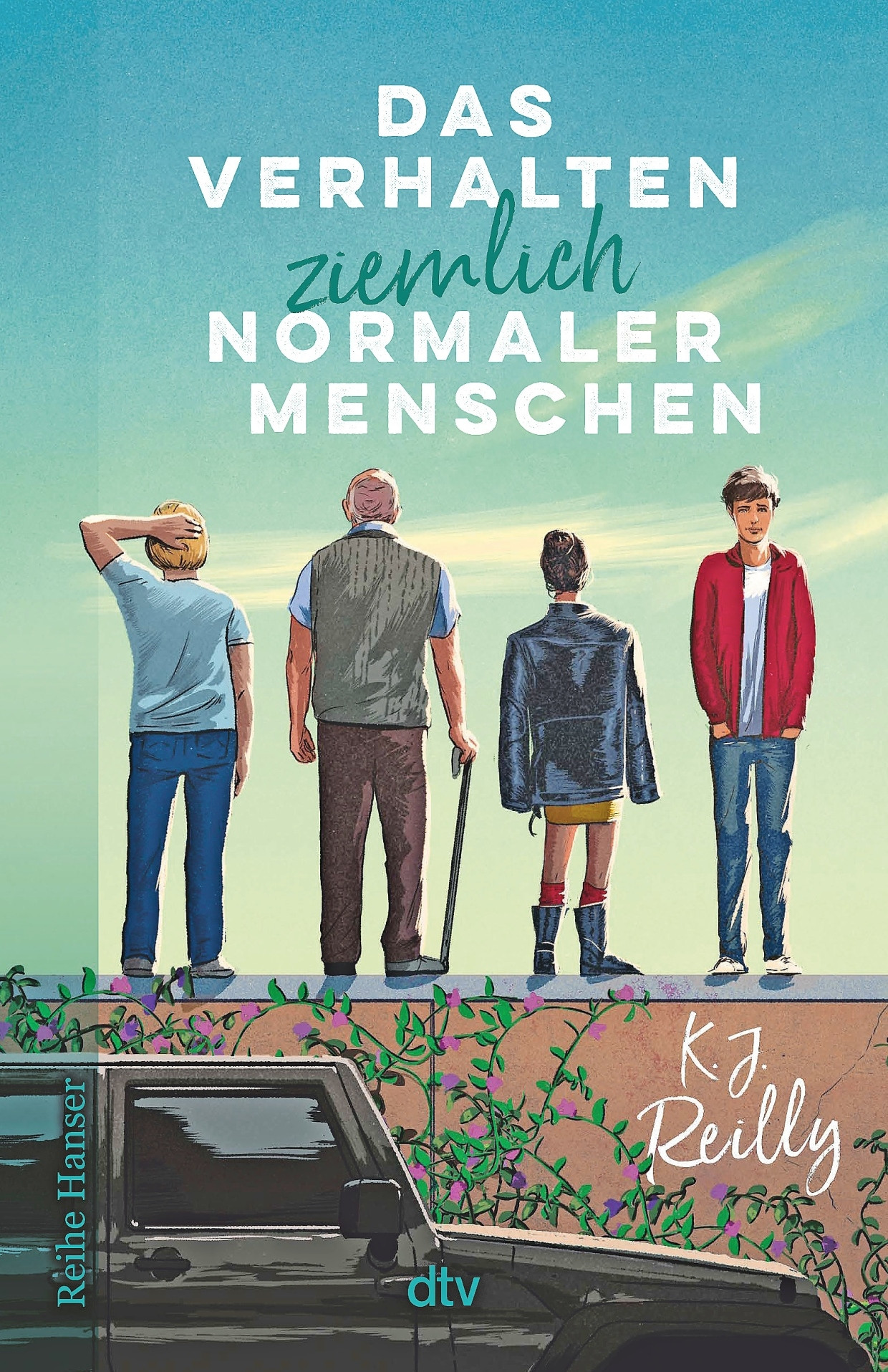 K. J. Reilly: „Das Verhalten ziemlich normaler Menschen“. Roman. Aus dem Englischen von Ute Mihr. dtv Reihe Hanser, München 2024. 352 S., geb., 16,– €. Ab 14 J.