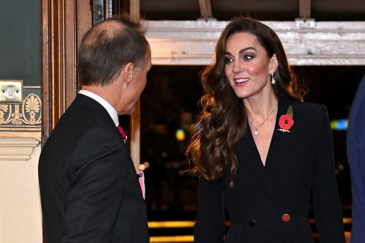 Prinzessin Catherine bei ihrer Ankunft am Sonntagabend in der Royal Albert Hall in London