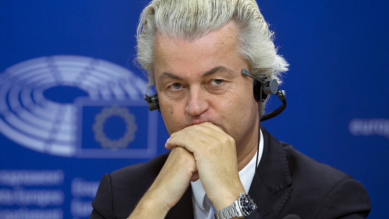 Platinblond: Geert Wilders im Europäischen Parlament