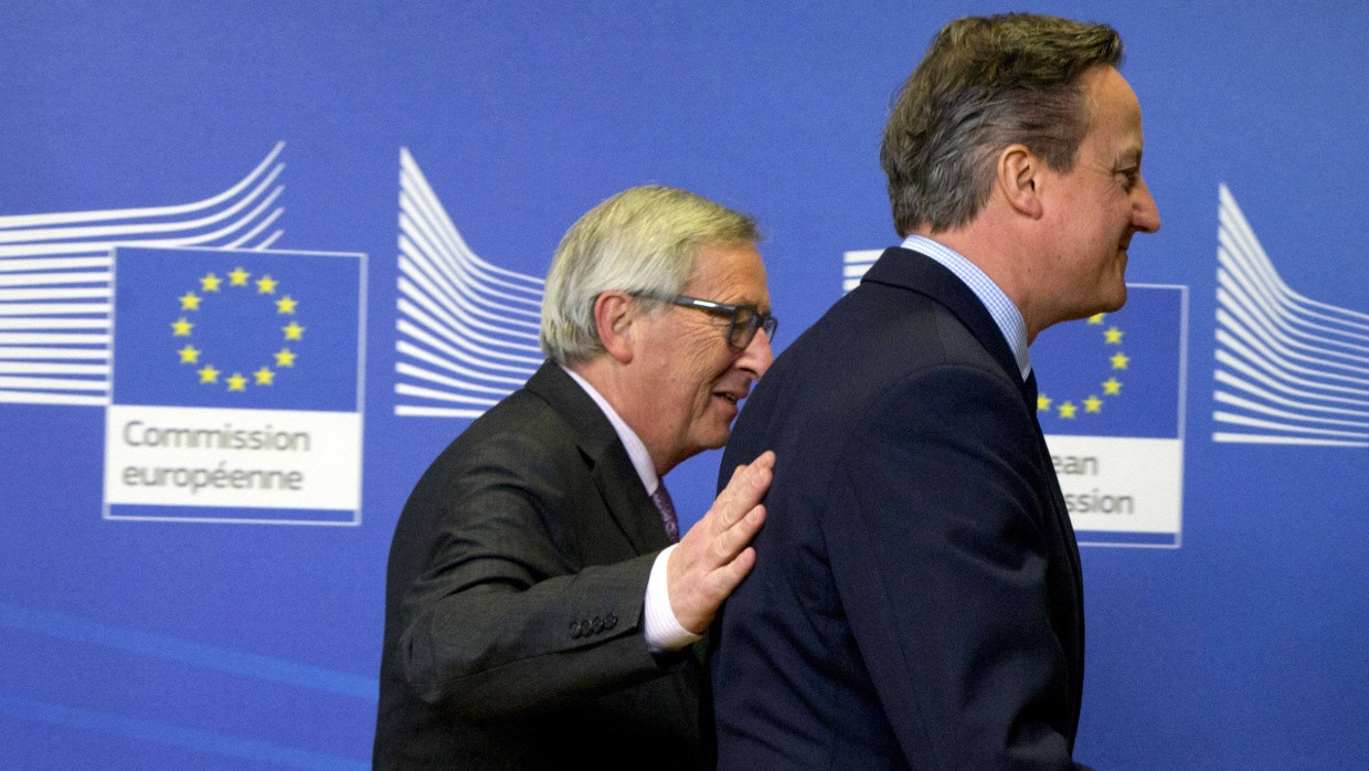 EU-Kommissionspräsident Jean-Claude Juncker und der britische Premierminister David Cameron wollen beide, dass das Vereinigte Königreich in der EU bleibt.