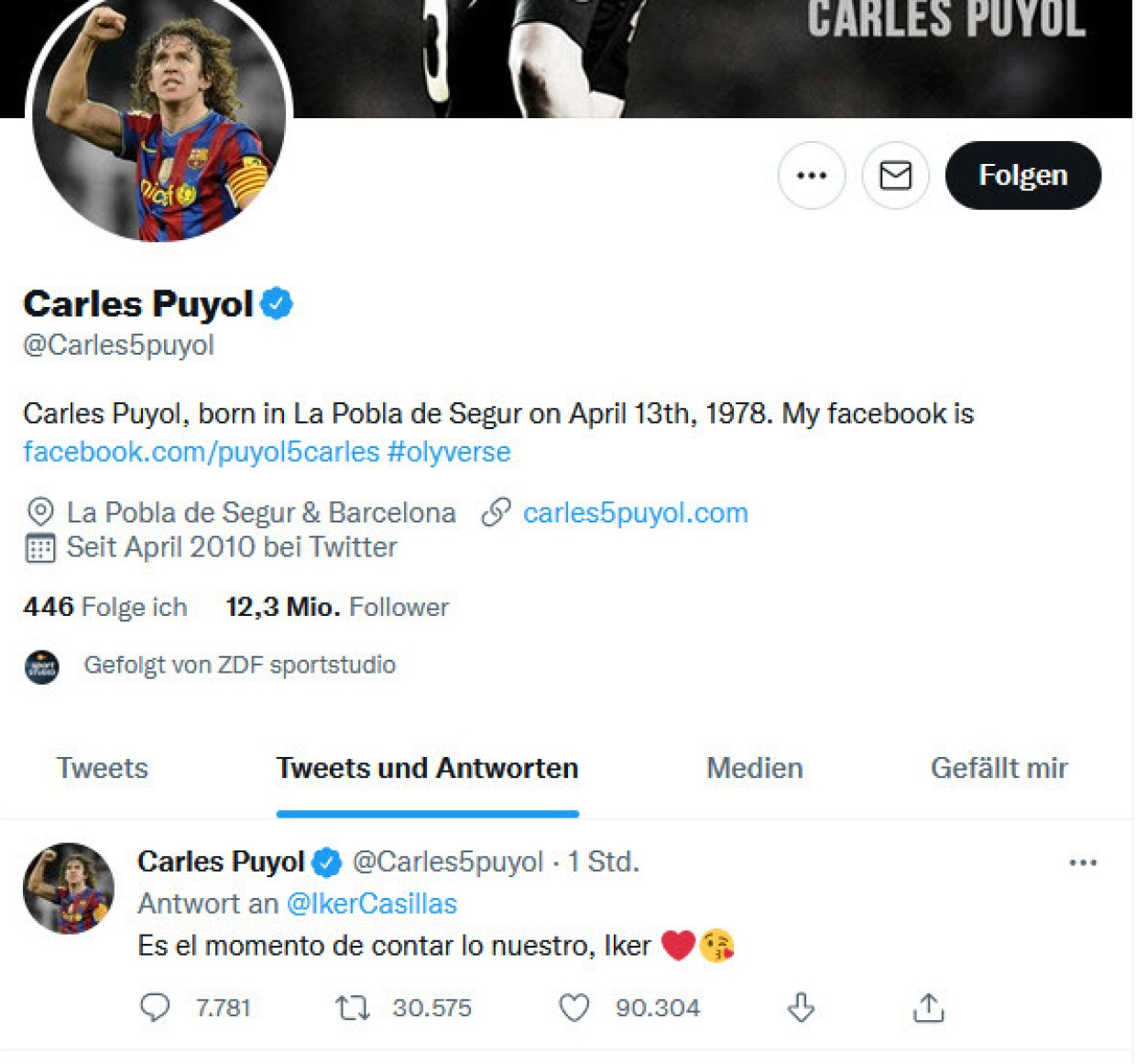 Carles Puyol: „Es ist der Augenblick, unsere Geschichte zu erzählen, Iker“