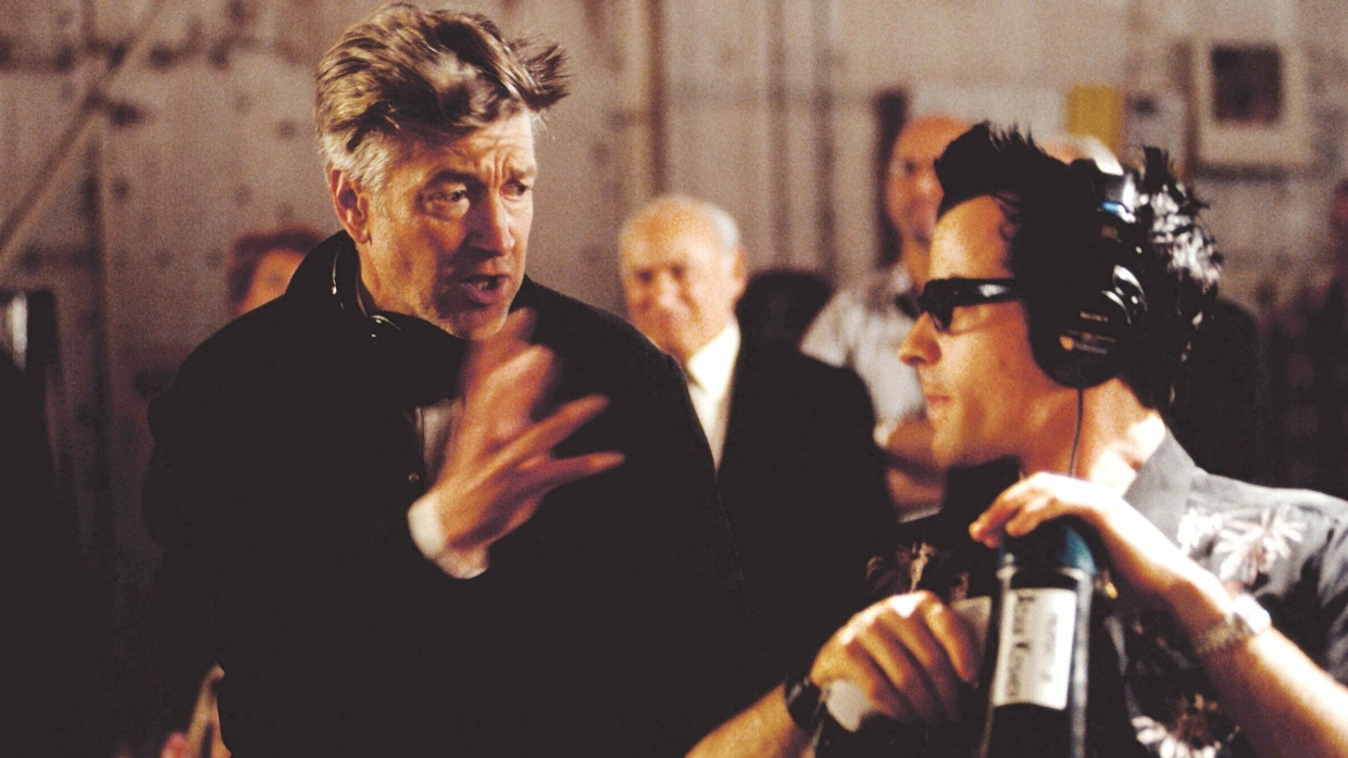 Filmemacher David Lynch am Set im Jahr 2001.