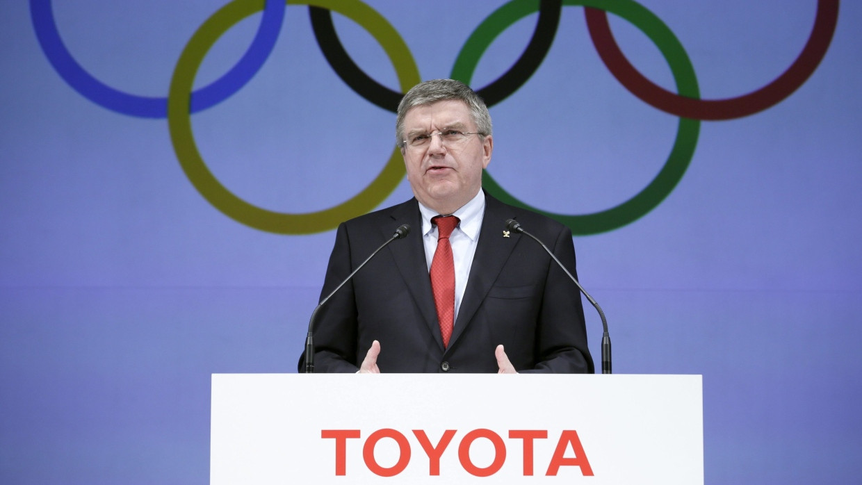 Toyota gehörte zu den wichtigsten Sponsoren des IOC mit seinem Präsidenten Thomas Bach.