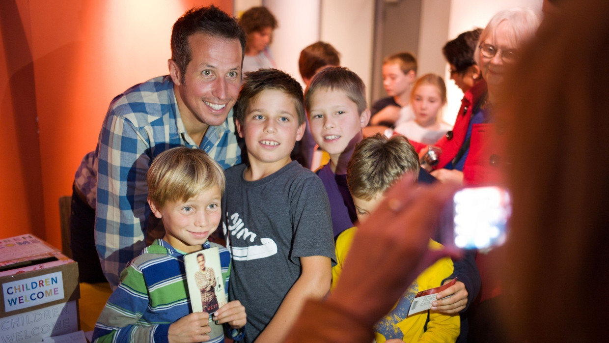 Fernsehmoderator Willi Weitzel war 2015 auf dem Kinderfilmfestival LUCAS in Frankfurt zu Gast.