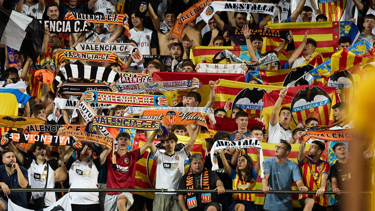 Anhänger des FC Valencia, hier im August in Spanien