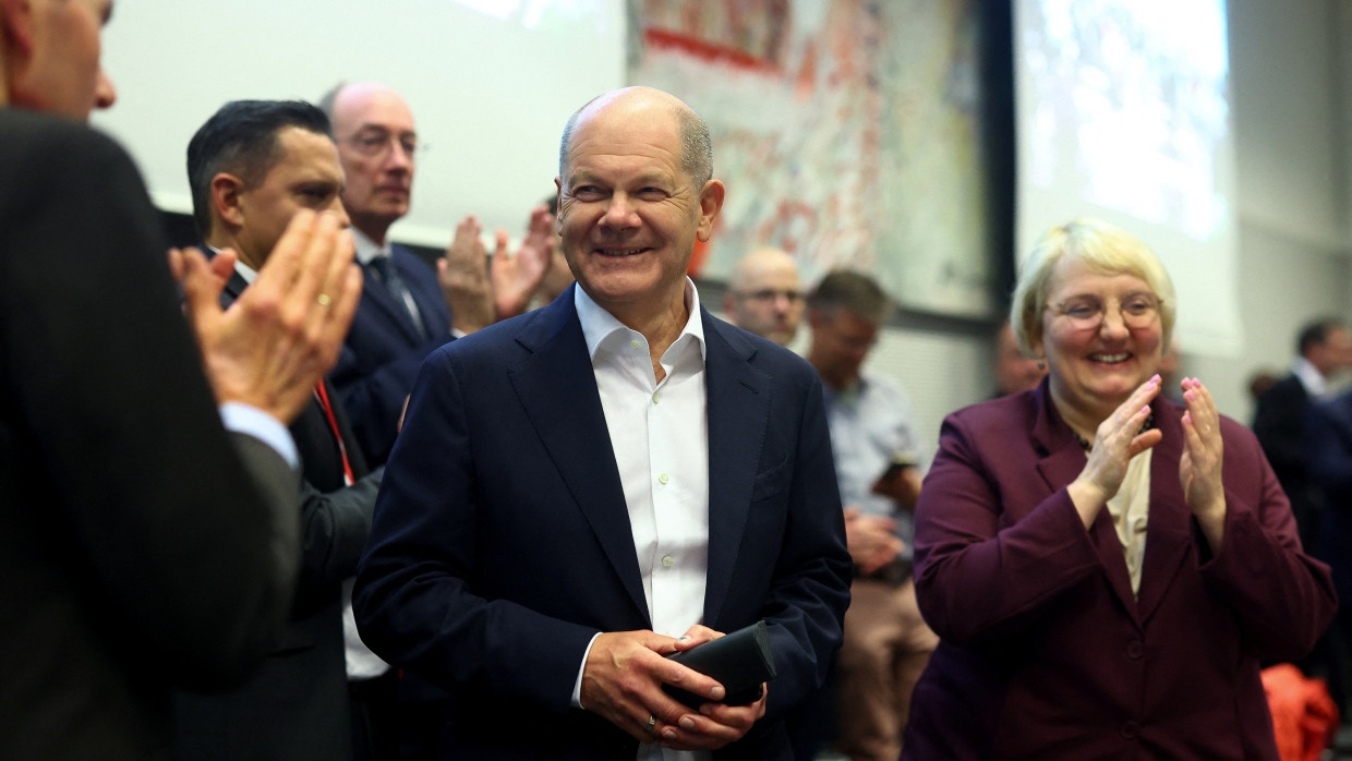 Applaus, Applaus: Bei der SPD ist man zufrieden mit dem Schlussstrich von Kanzler Olaf Scholz.