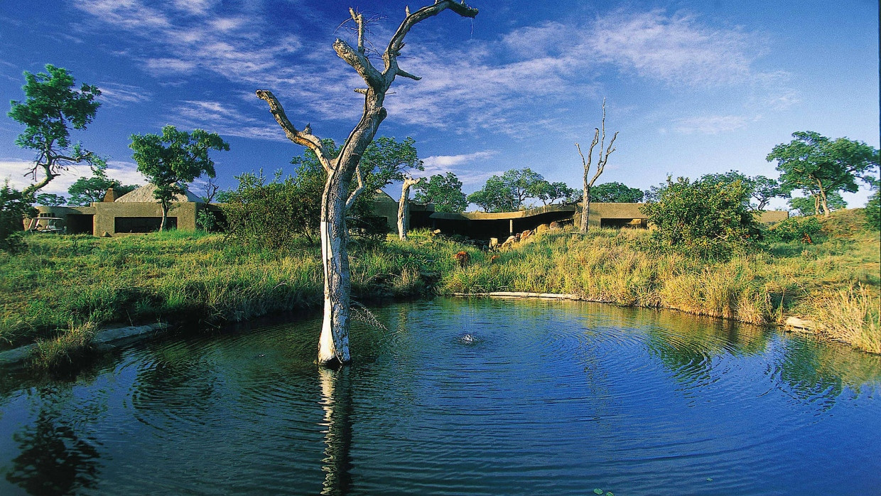 Nah an der Natur, aber bitte nicht zu nah – die Sabi Sabi Earth Lodge in Südafrika mit Wasserloch und viel Komfort