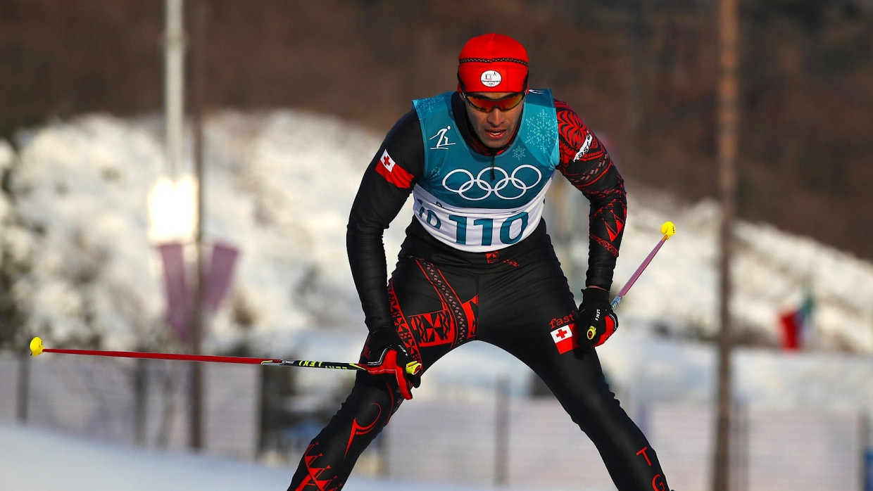 Pita Taufatofua aus Tonga ging in Pyeongchang als Langläufer an den Start – bei den Olympischen Sommerspielen in Rio trat er noch im Taekwondo an.