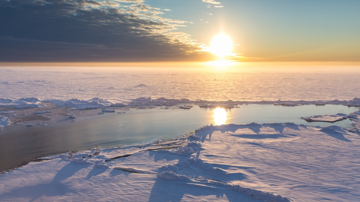 Die Eisschmelze in der Arktis schreitet schnell voran.