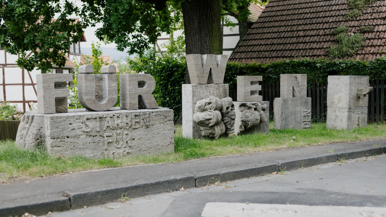 Friedensdenkmal in Kassel, fotografiert am 13. August 2024.