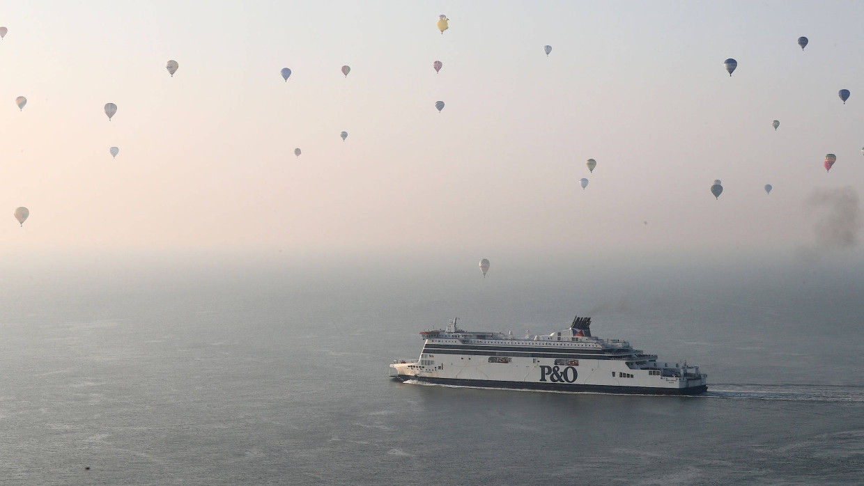 Fähre bei Dover (Großbritannien)