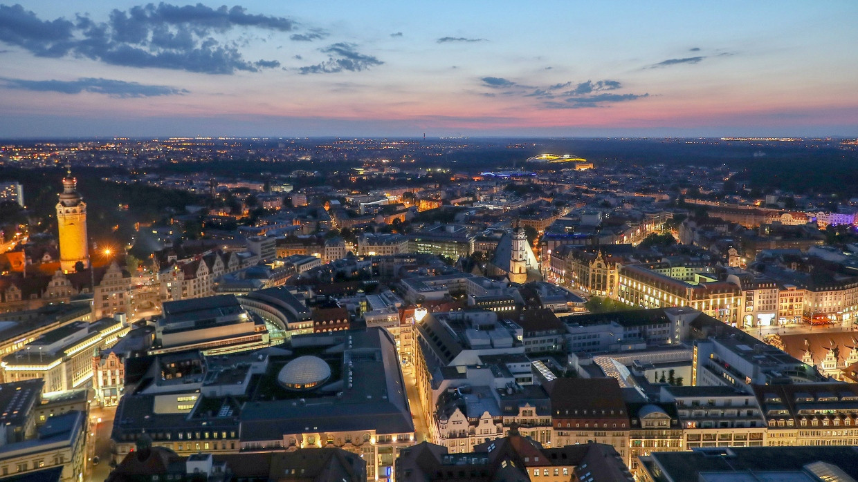 Blick auf die Innenstadt von Leipzig: „Man kann im Osten gut leben“, sagt der Ost-Beauftragte der Bundesregierung Hirte.