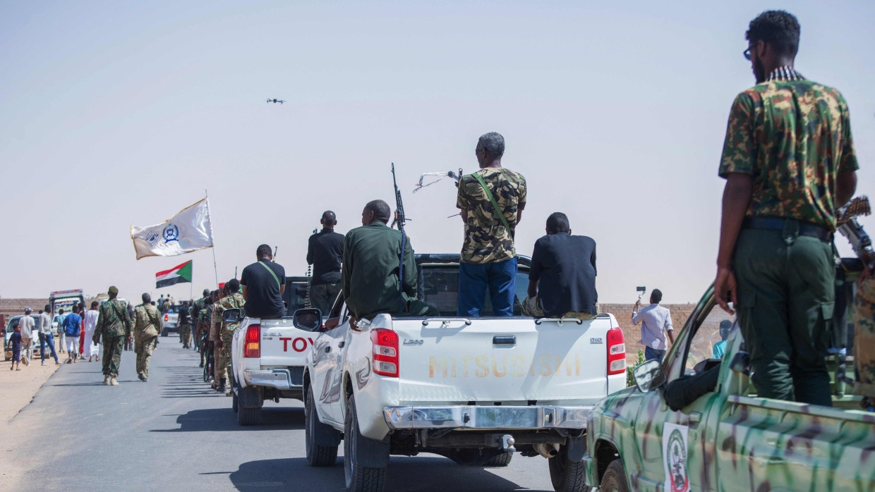 Sudanesische Soldaten im Mai bei einer Parade im Norden des Landes