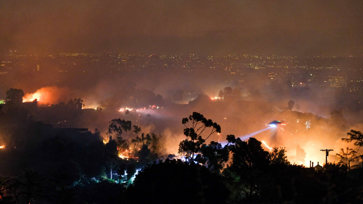 Nah an der Stadt: das „Getty“-Feuer