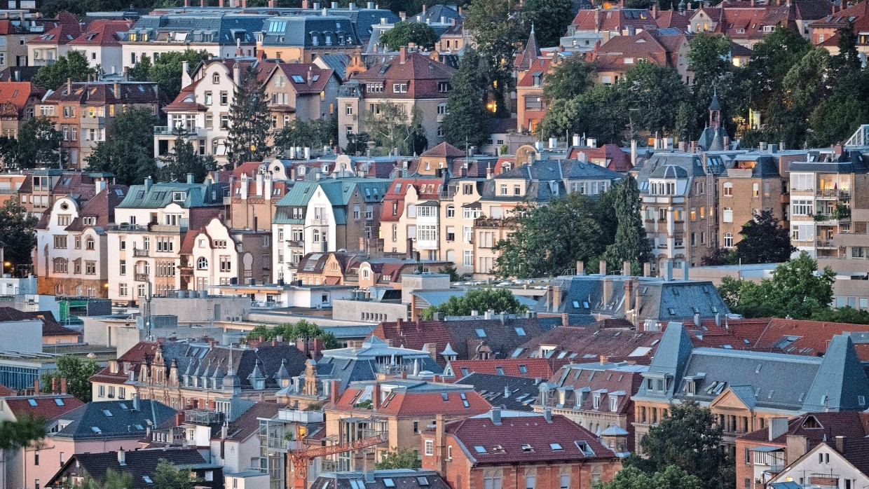 Millionenimmobilien: Blick auf Stuttgarts Innenstadt