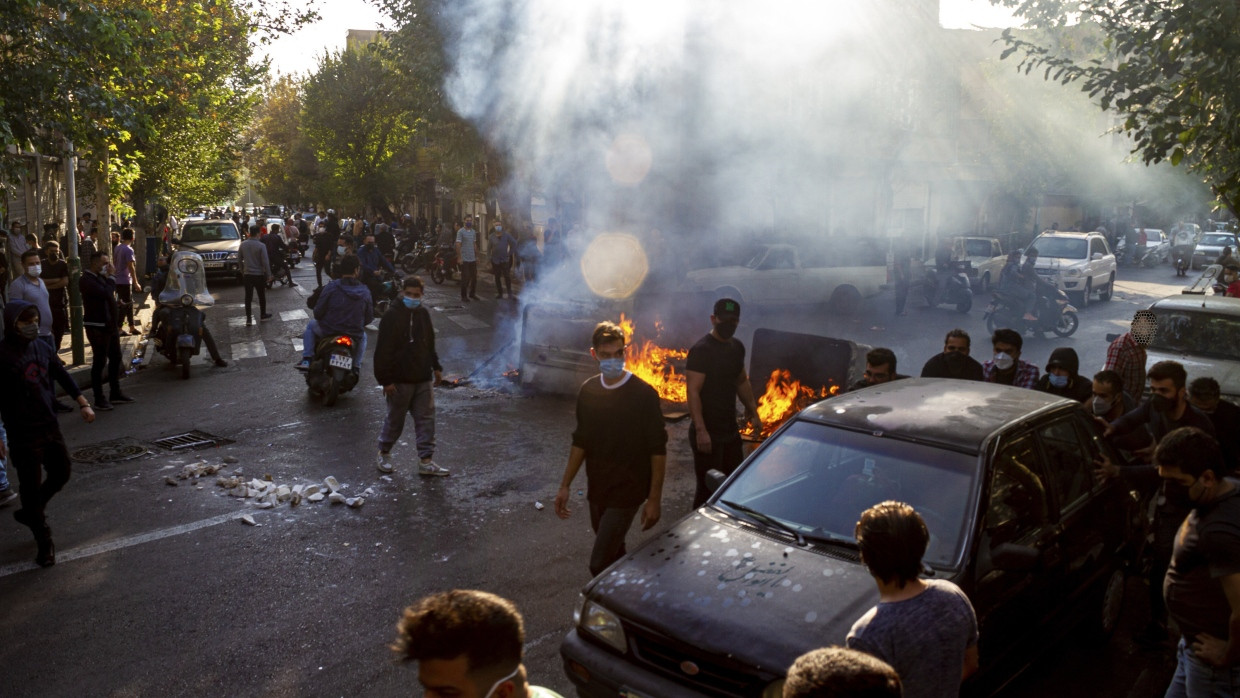 Proteste in Teheran Ende Oktober