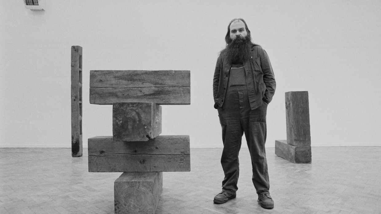 Carl Andre 1978 in der Whitechapel Gallery in London