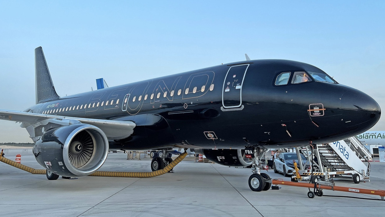 Das bislang einzige Flugzeug der neuen Fluglinie Beond