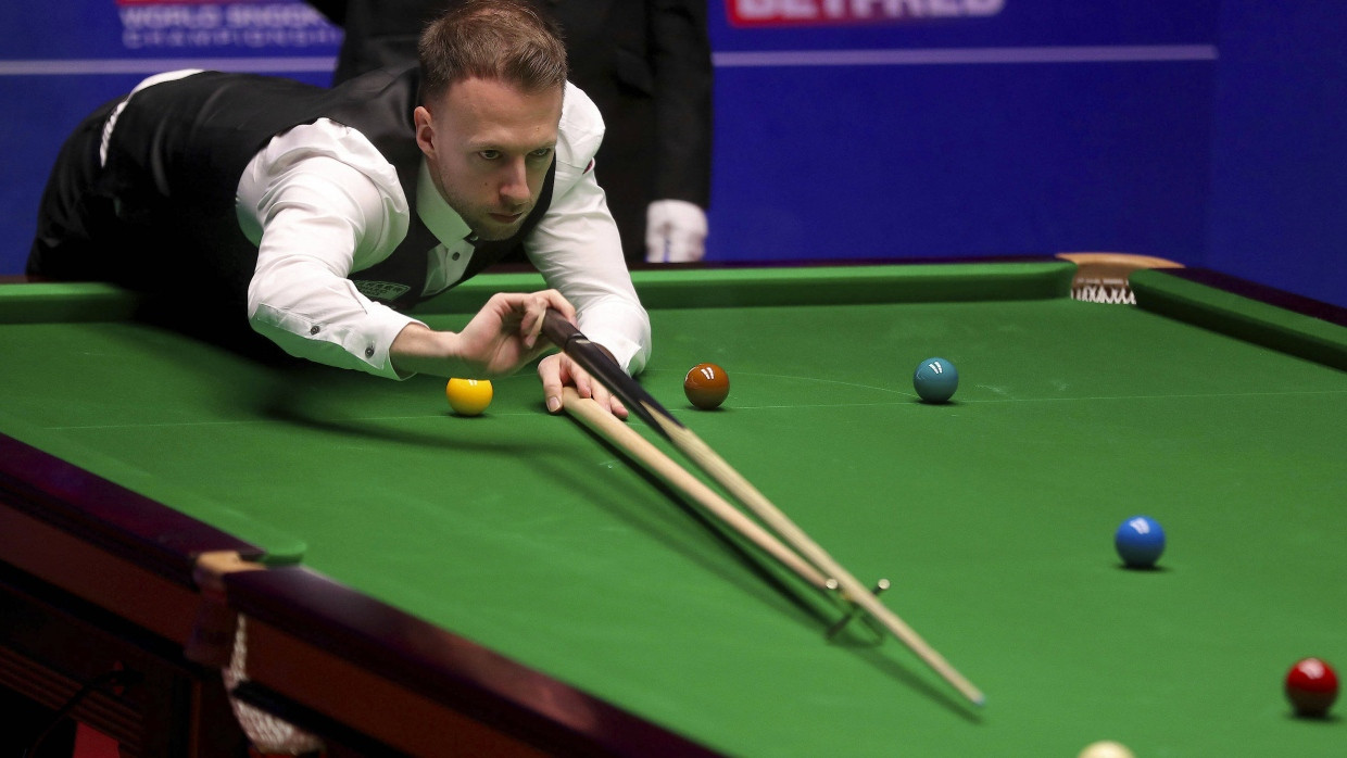 Volle Konzentration: Judd Trump während des Finals gegen John Higgins.