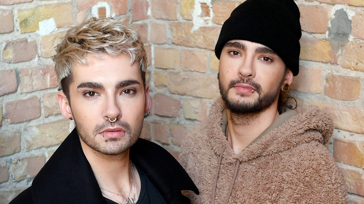 Bill Kaulitz (l.) und Tom Kaulitz, Musiker der Band Tokio Hotel