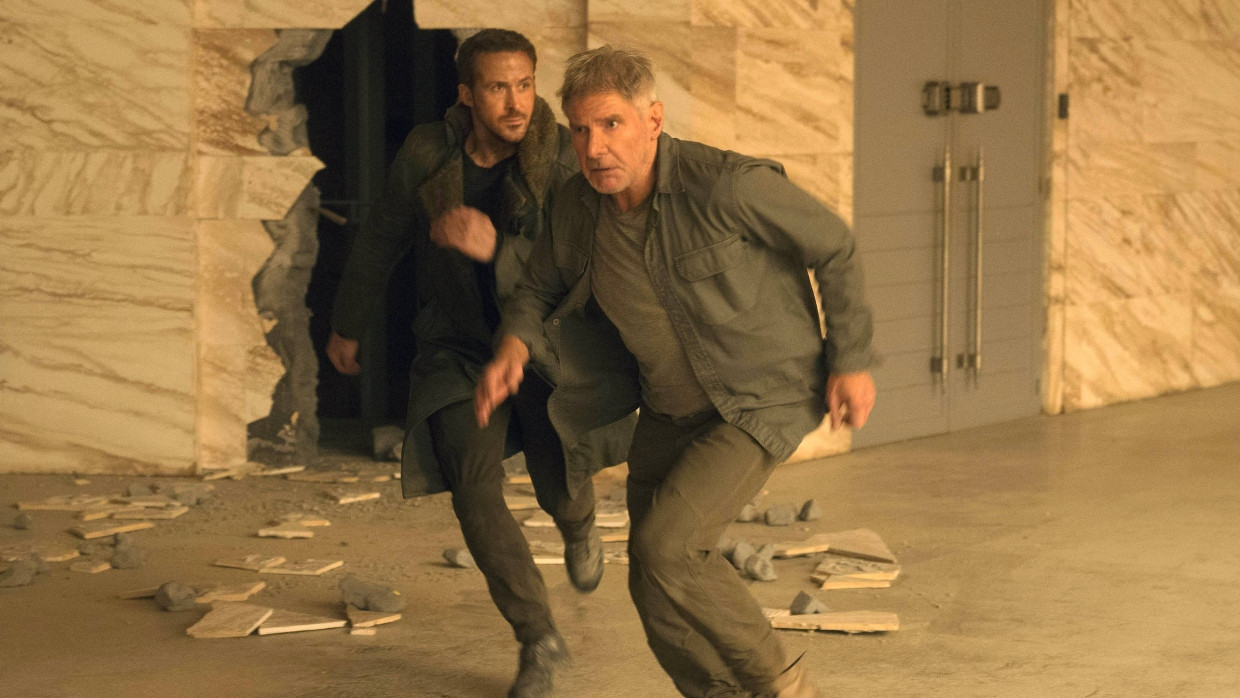 Harrison Ford (rechts) mit Ryan Gosling in „Blade Runner 2049“