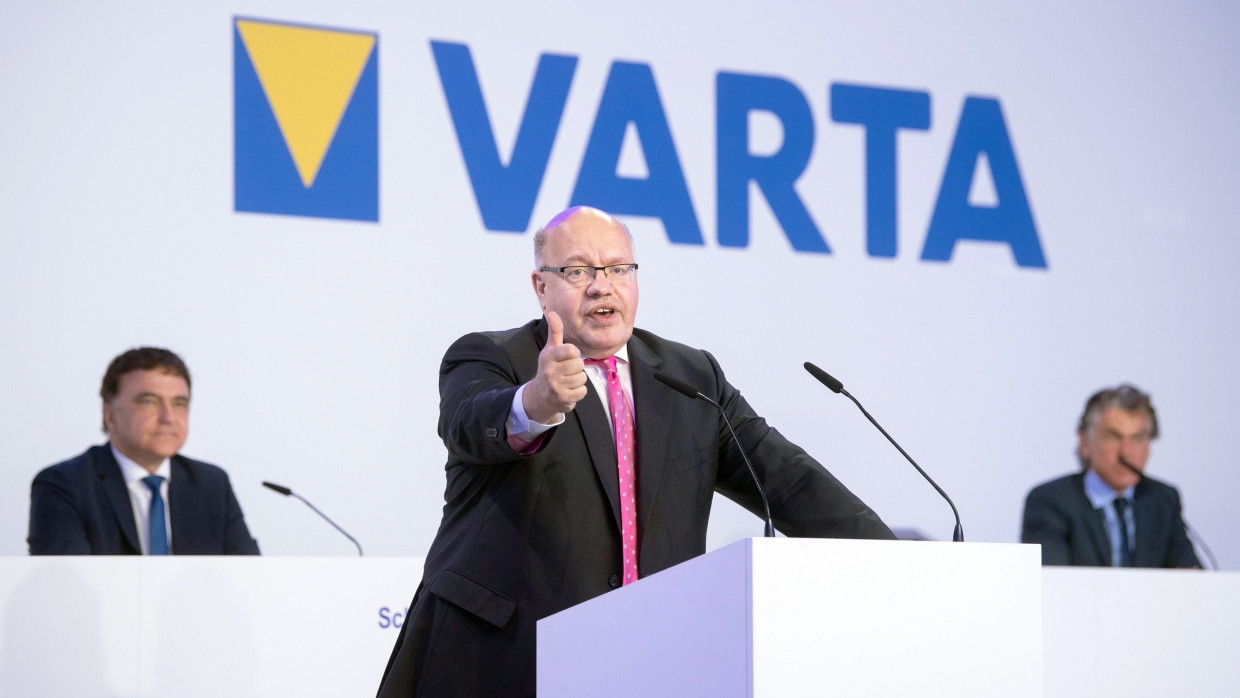 „Nun machen wir den nächsten Schritt“: der frühere Bundeswirtschaftsminister Peter Altmaier im Juni 2020 bei Varta