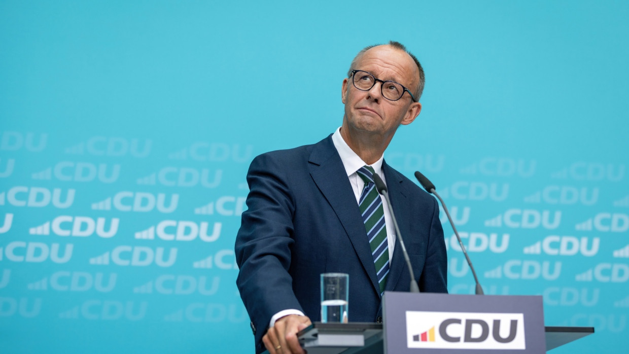 Hin und Her bei Rente, Steuern, Schuldenbremse: Friedrich Merz auf der Pressekonferenz zu seiner Kanzlerkandidatur im September