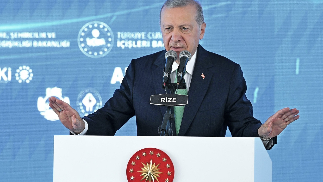 Kehrtwende: Erdoğan bei einer Rede am Samstag