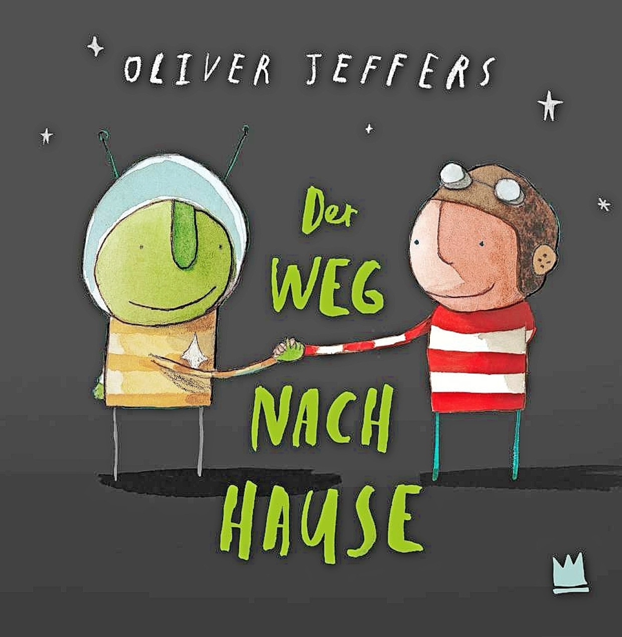 Oliver Jeffers: „Der Weg nach Hause“. Aus dem Englischen von Katharina Naumann. Von Hacht Verlag, Hamburg 2024. 32 S., geb., 18,– €. Ab 4 J.