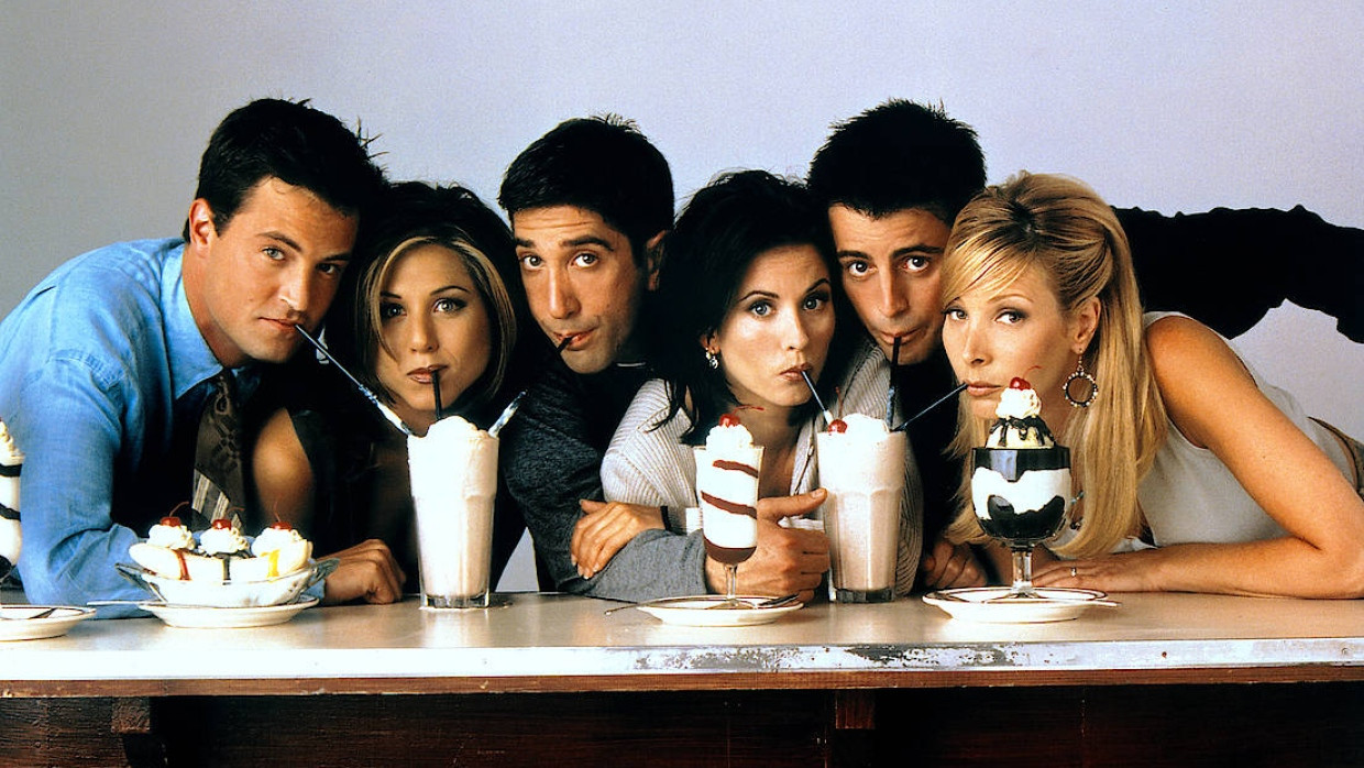 Echte Freunde teilen – mit diesem Foto wurde die dritte Staffel „Friends“ beworben. Es ist auch auf dem T-Shirt unserer Autorin.