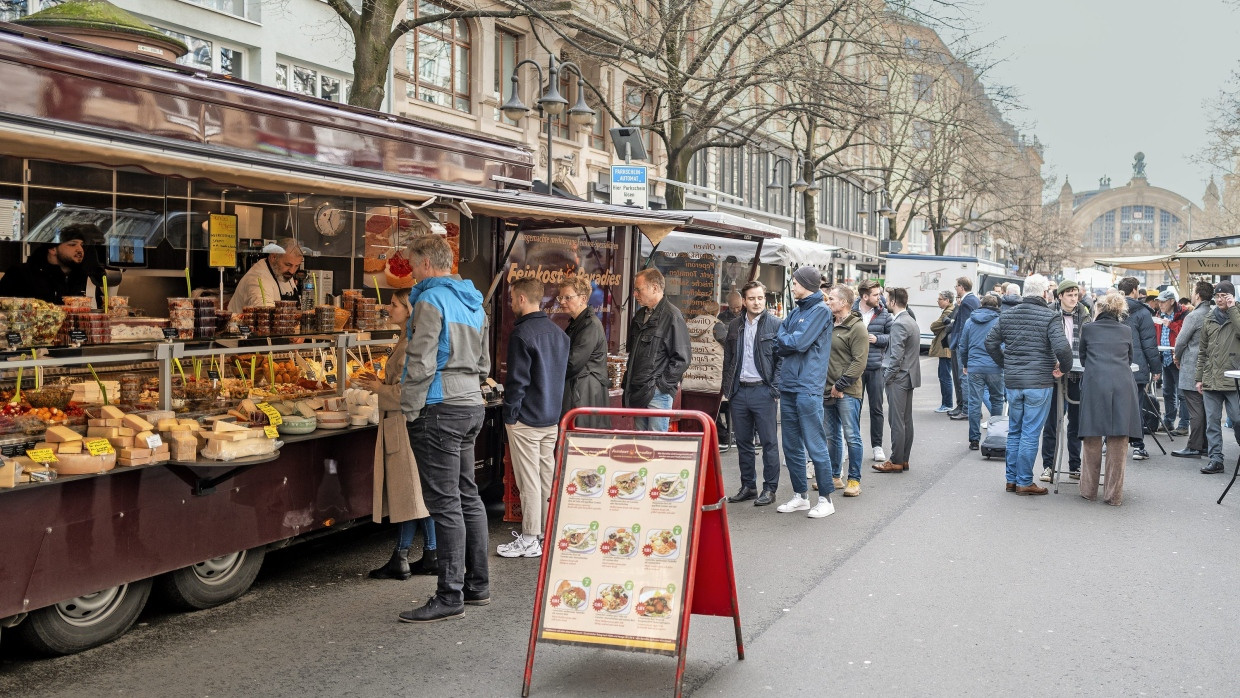 Der Kaisermarkt in Frankfurt ist ein wichtiger Baustein des Viertels.