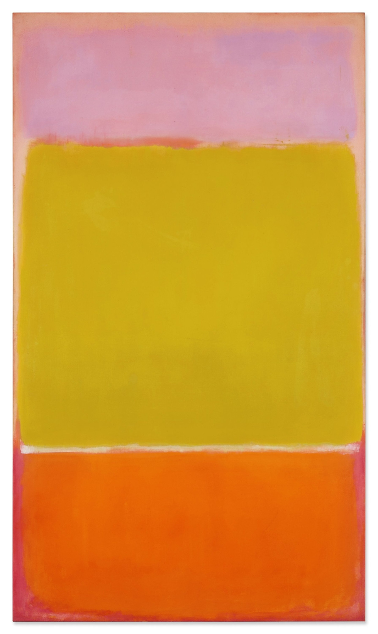 Blieb im Rahmen seiner Erwartungen: „No. 7“ von Mark Rothko, 1951, Öl auf Leinwand, 240,7 mal 138,7 Zentimeter, Taxe 70 bis 90 Millionen Dollar, verkauft für 82,5 Millionen Dollar mit Aufgeld.