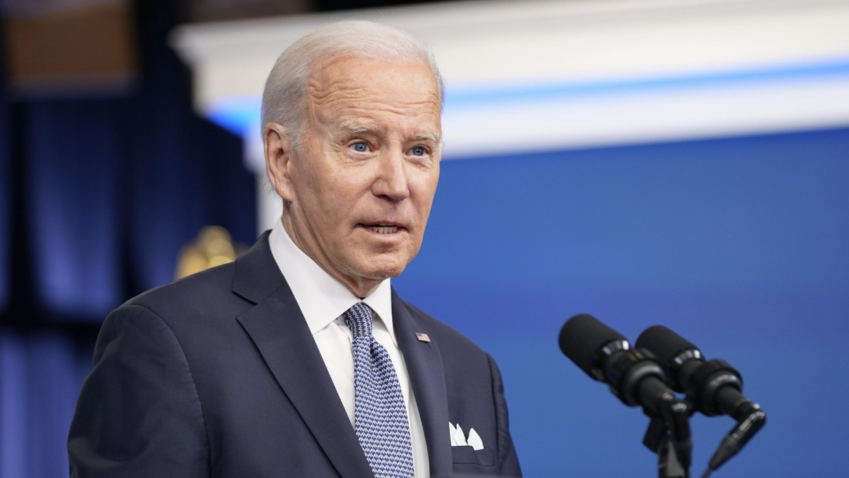 Der amerikanische Präsident Joe Biden bei einer Pressekonferenz am 12. Januar in Washington