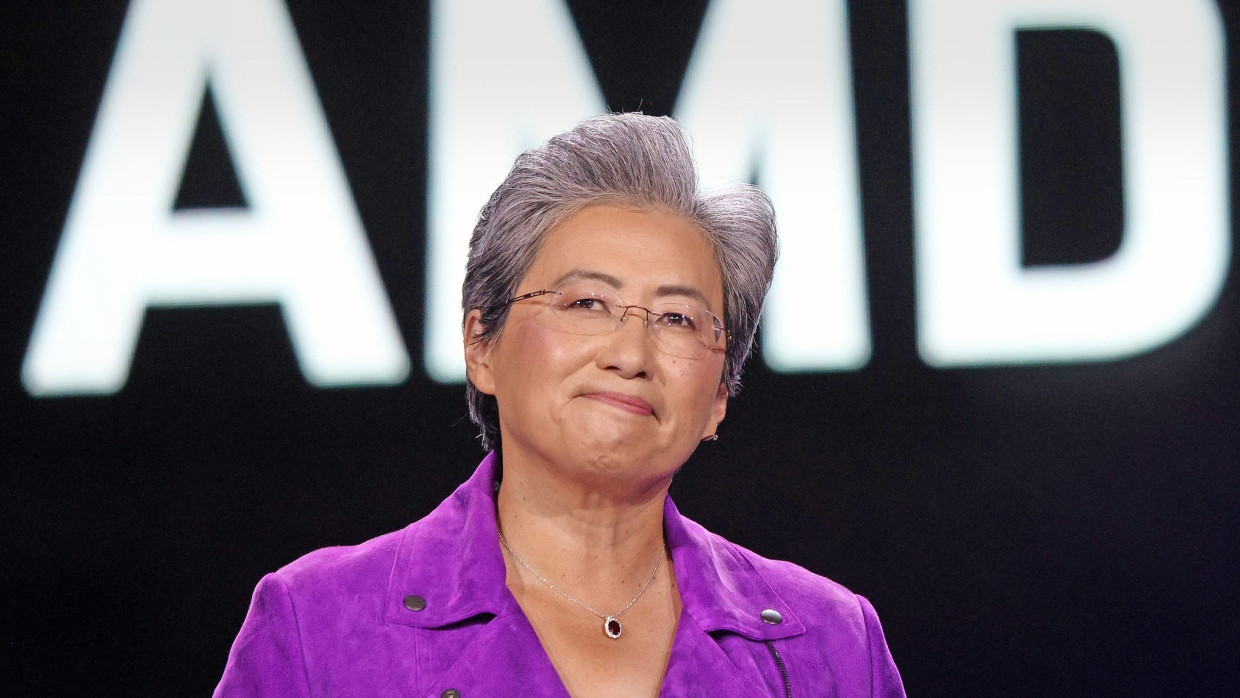 Die AMD-Chefin Lisa Su bei der CES in Las Vegas Anfang Januar 2023