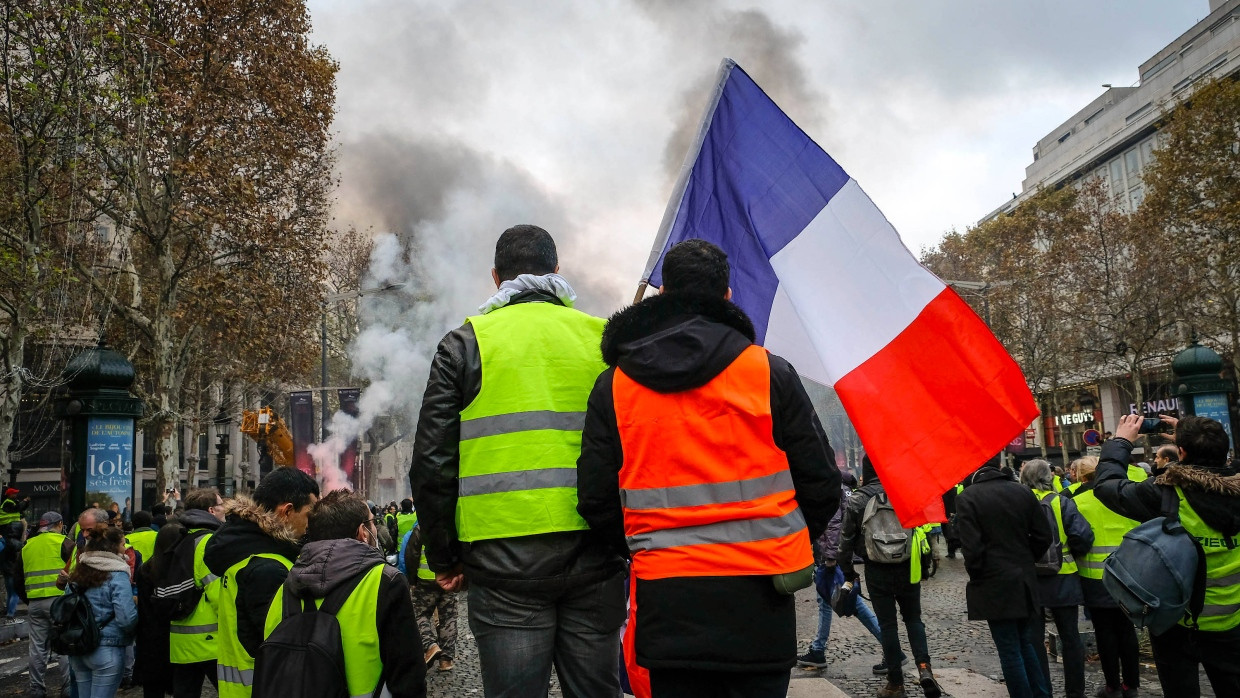 Protest auf der Straße: Die Gilets Jaunes demonstrierten am Wochenende in Paris und auf dem Land.