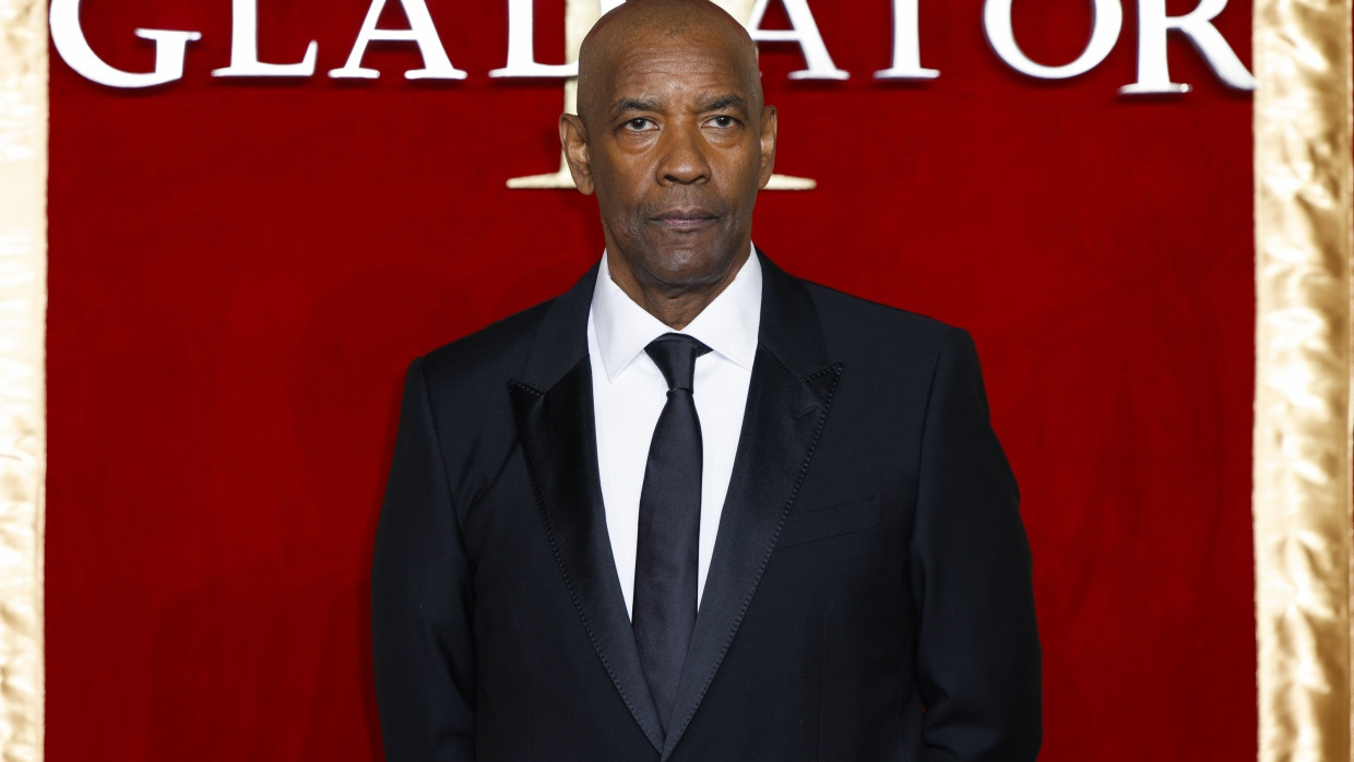 Denzel Washington bei der Ankunft zur Premiere von „Gladiator II“ am 13. November in London