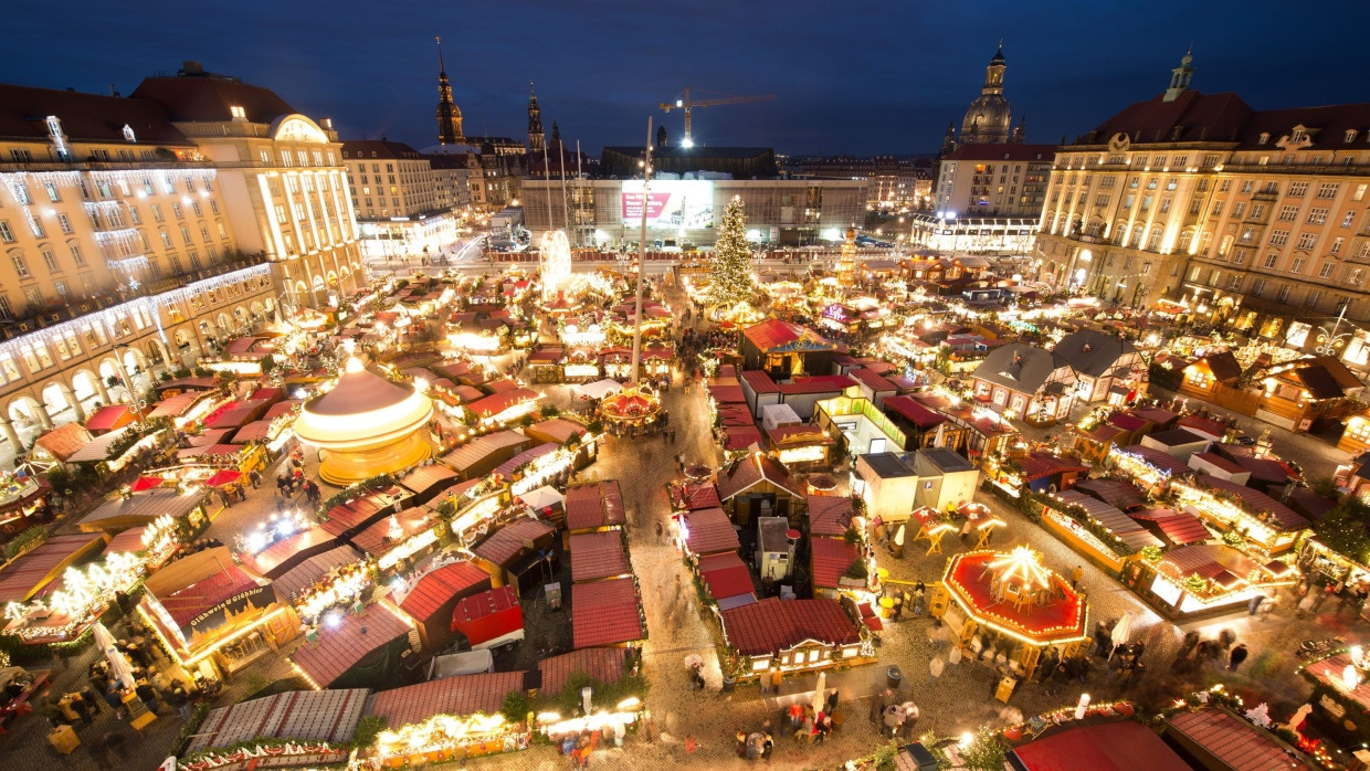 Stimmungsvoll: der Striezelmarkt in Dresden