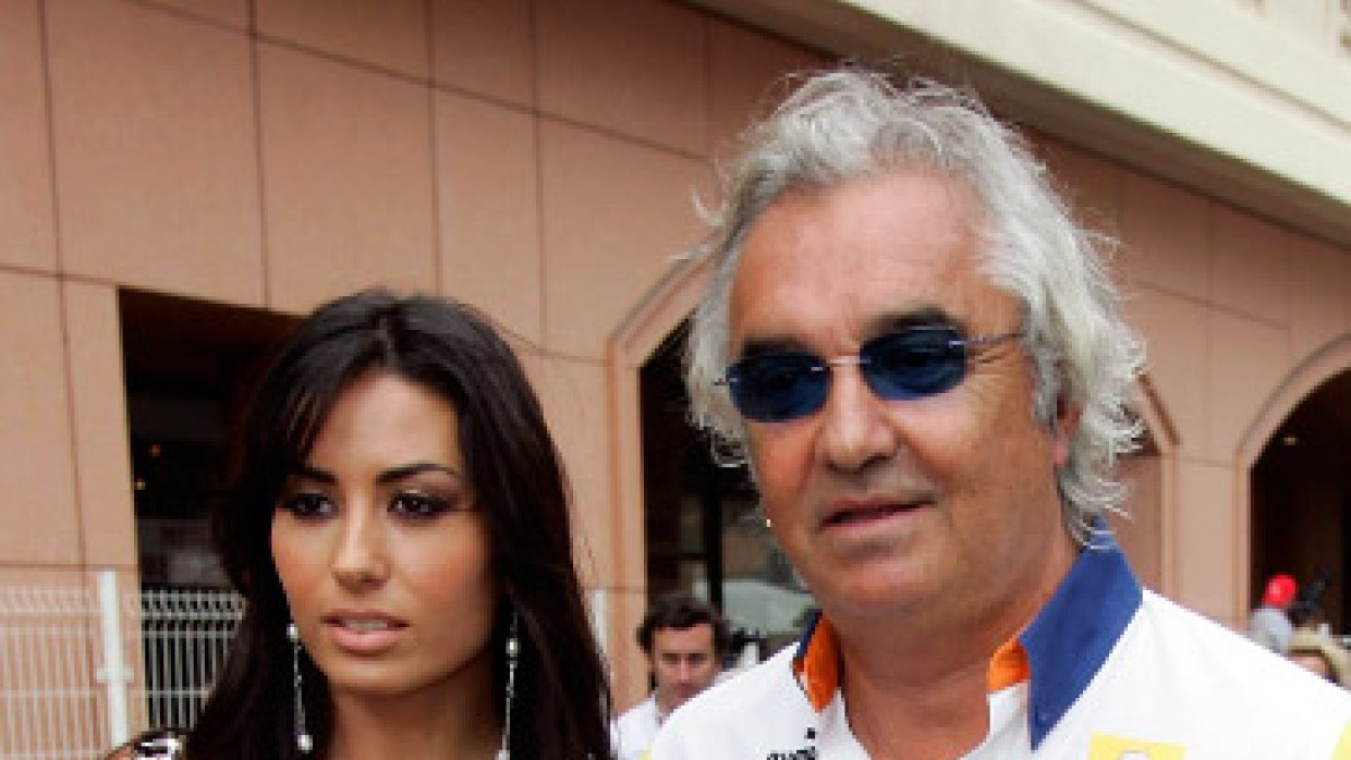 Flavio Briatore und seine zukünftige Frau Elisabetta Gregoraci