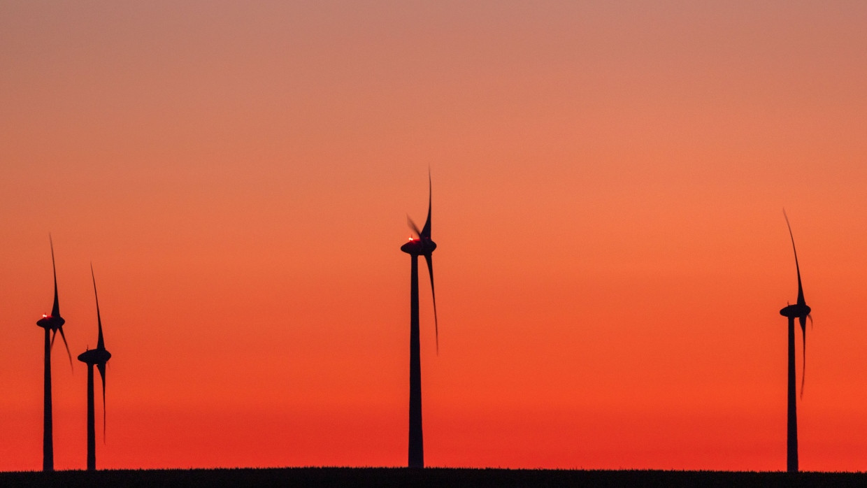 Windkraftanlagen in der Ostsee vor Mecklenburg-Vorpommern