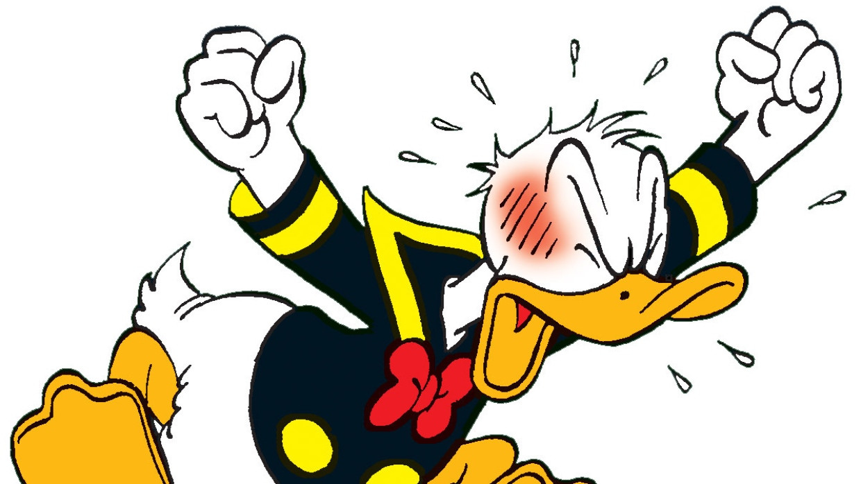 Ihm ist auf dieser Welt keine Ruhe vergönnt: Donald Duck.