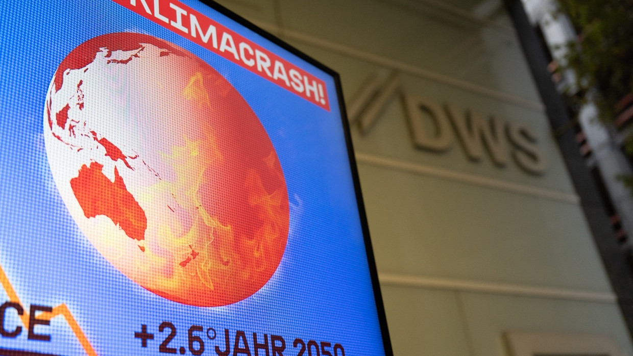 Klimacrash an der Börse? Greenpeace warnt vor dem roten Planeten